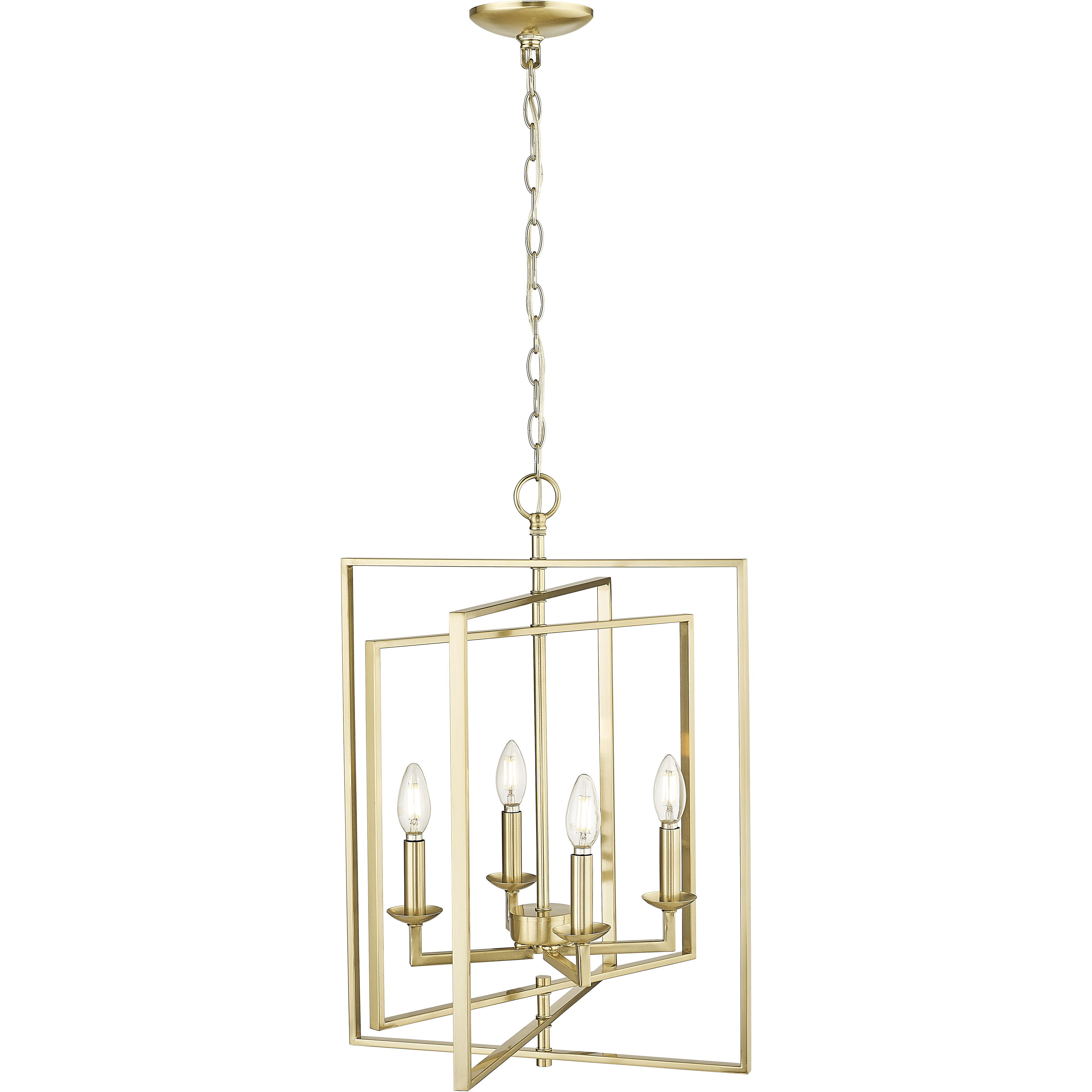 Nellis 4 Light 20 inch Modern Gold Pendant Ceiling Light